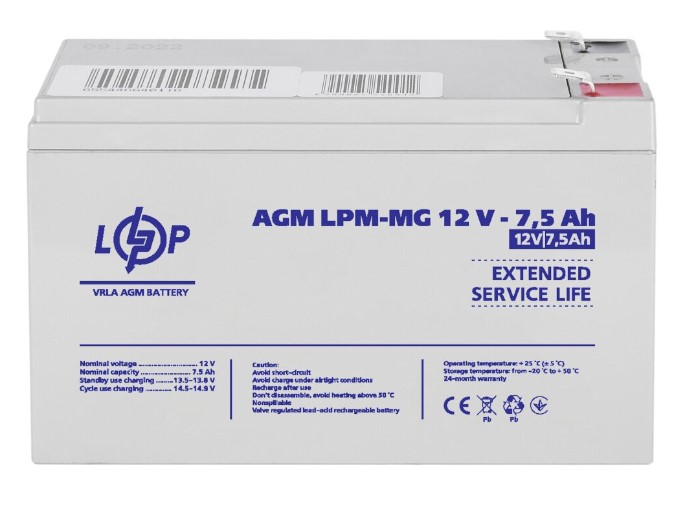   LogicPower LPM-MG 12V 7,5Ah (6554)