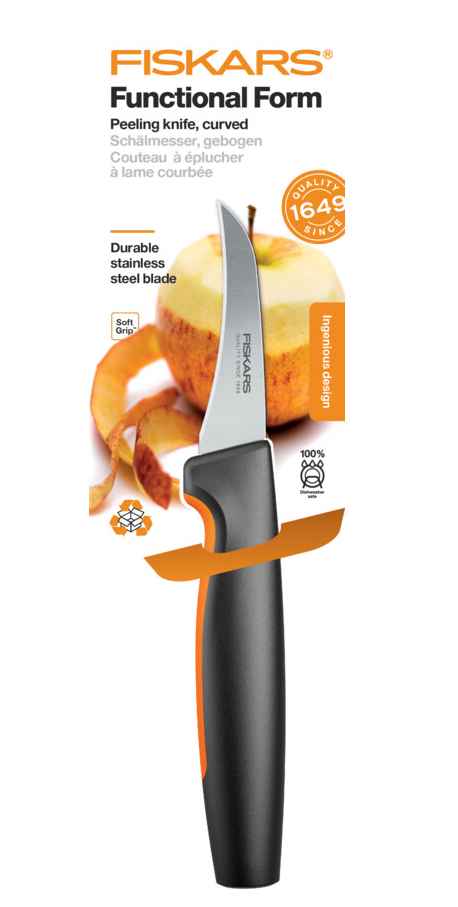 Ніж для овочів Fiskars FF 70мм (1057545)