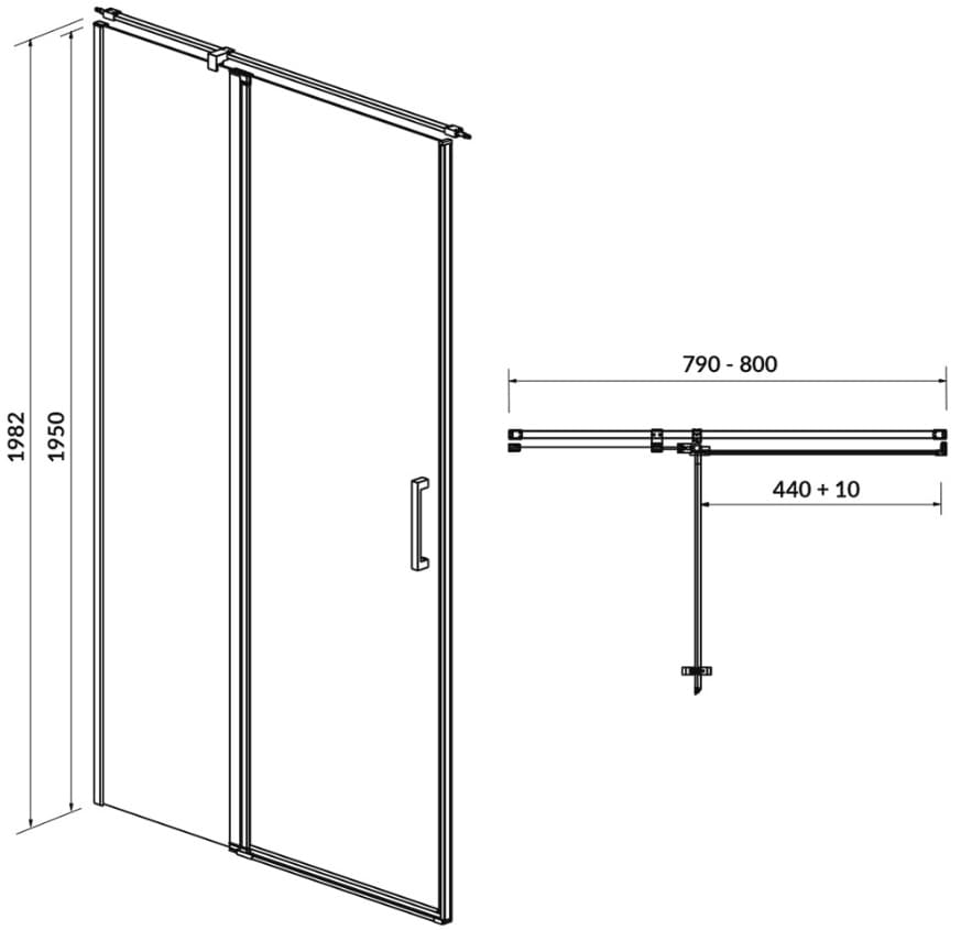    Cersanit Moduo 80x195  (S162-003)