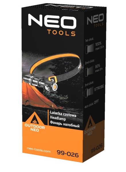 Ліхтар на чоло Neo Tools 800 (99-026)