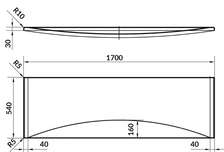    Cersanit Virgo 170x54 (S401-046)