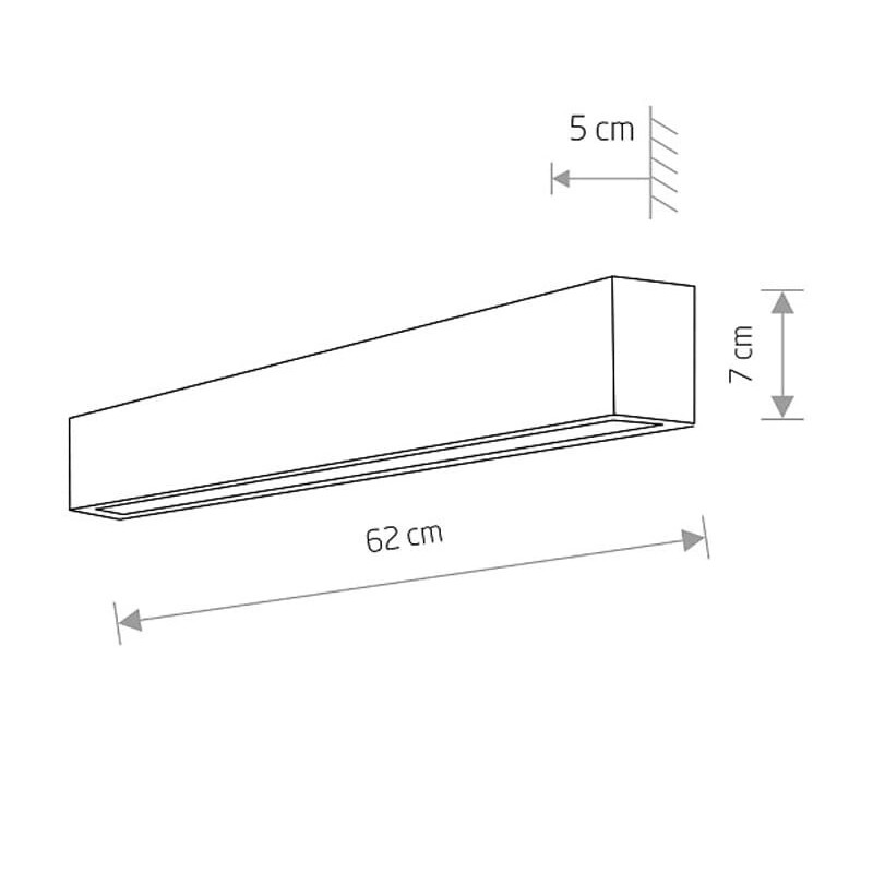  Nowodvorski Straight Wall Led Black S (7596)