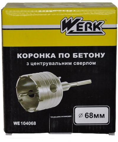 Коронка по бетону Werk SDS-plus 68мм (34854)