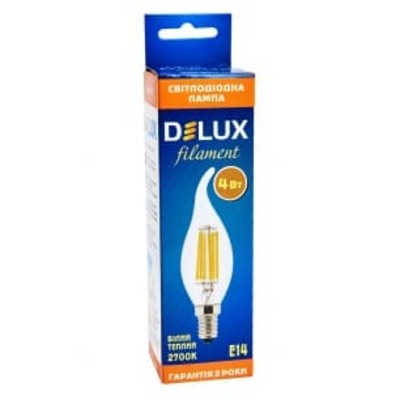   Delux BL37B 4 tail 2700K 220 E14 filament (90011685)