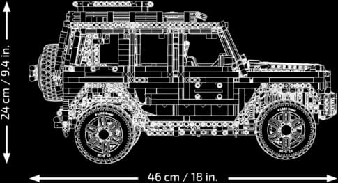 Конструктор Lego Technic Mercedes-Benz G 500 Professional Line 2891 деталь (42177)