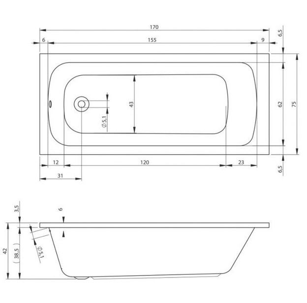   Devit Comfort 170x75   (17075123)