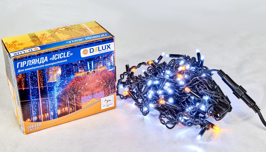 ó  Delux Icicle 108LED IP44 EN  2x1 (90015178)