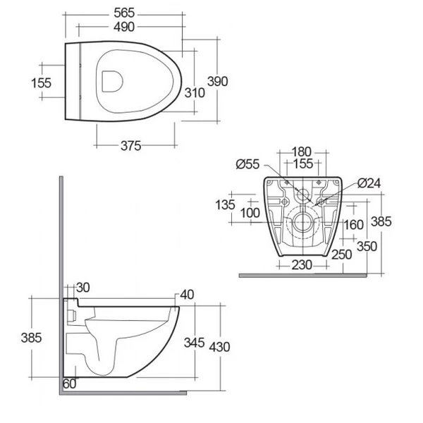   RAK Ceramics Sanitaryware Reserva (RS13AWHA)