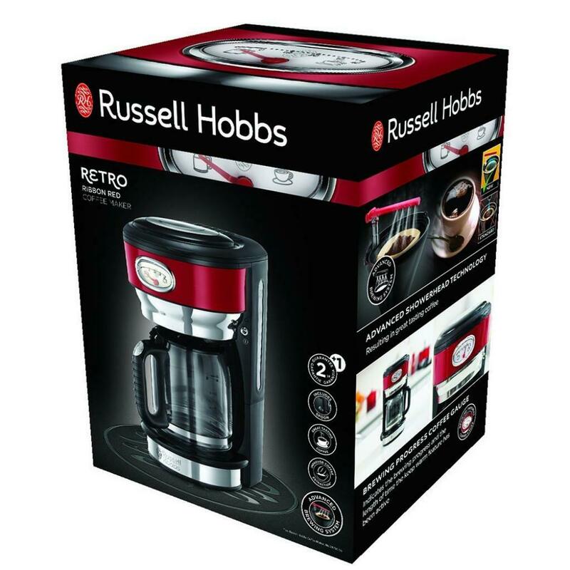 Кавоварка Russell Hobbs 21700-56 Retro Ribbon Red