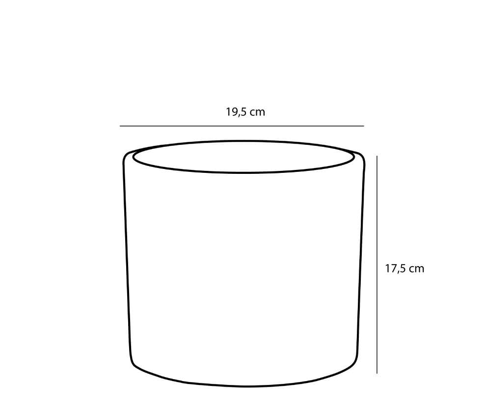 Фото кашпо edelman era pot round 19,5см светло-серый (1035830)