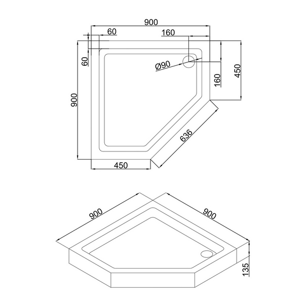   Eger Alany 90x90x13,5 (599-552/2)