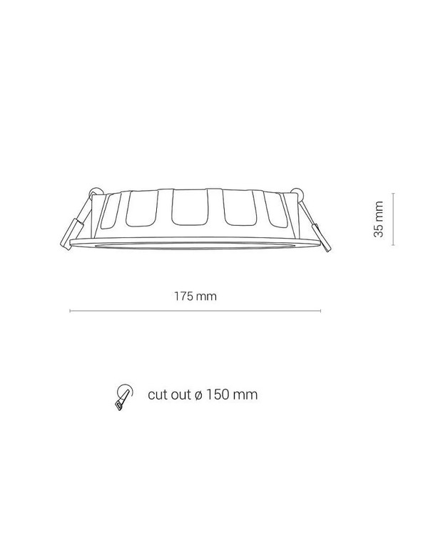   Nowodvorski CL KOS LED 16W, 3000K White (8777)