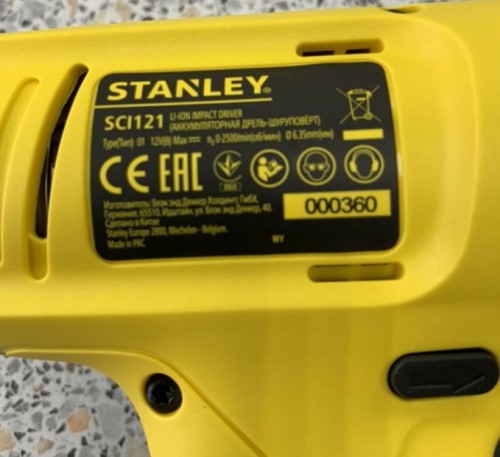   STANLEY SCI121S2K