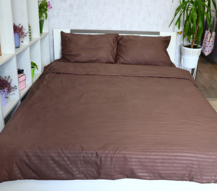 Комплект постельного белья LightHouse Mf Stripe Brown 160x215, 50x70см (604781)