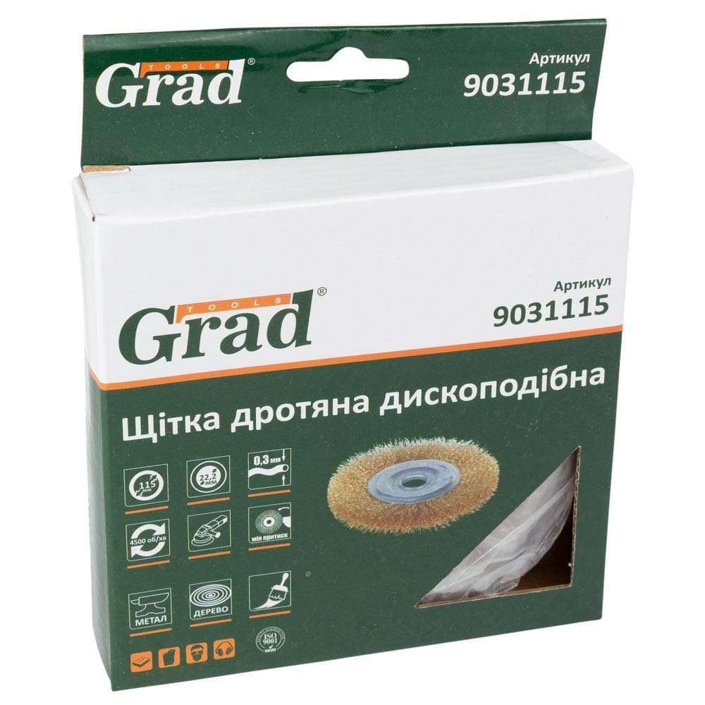 Щітка дискова Grad 115x22,2мм (9031115)