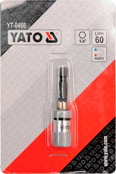 Тримач біт YATO 1/4" 60мм (YT-0466)