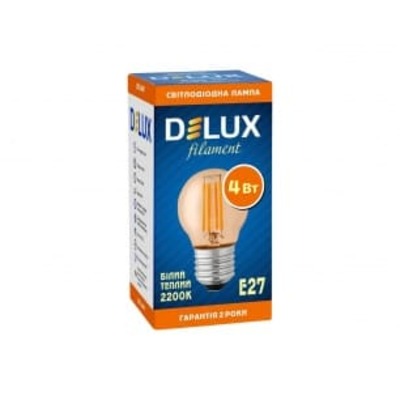   Delux BL50P 4 amber.filam.2200K 220 E27 (90018146)