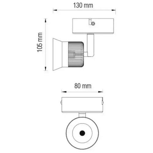 Фото светильник спот horoz electric beyrut 5w 4200k 320lm черный (017-001-0005-020)