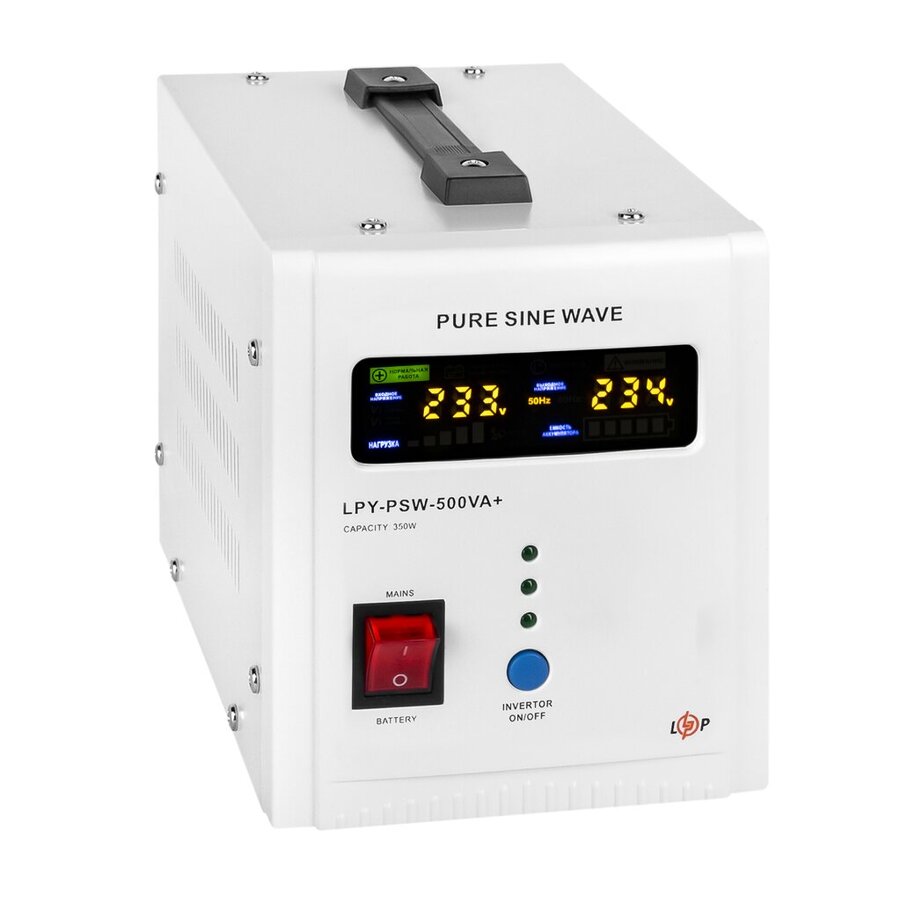 Джерело безперебійного живлення LogicPower 12V LPY-PSW-500VA+ 350Вт 5A/10A