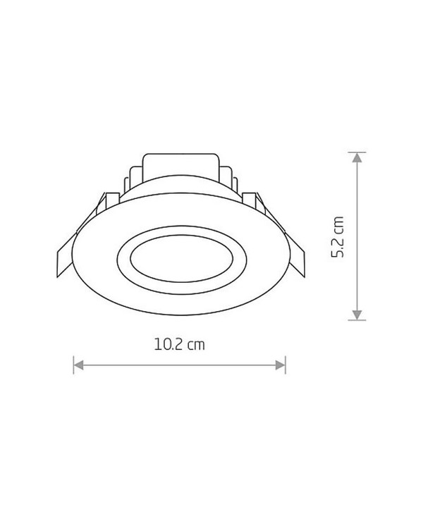 Фото светильник встраиваемый nowodvorski helios led 5w, 3000k (8991)