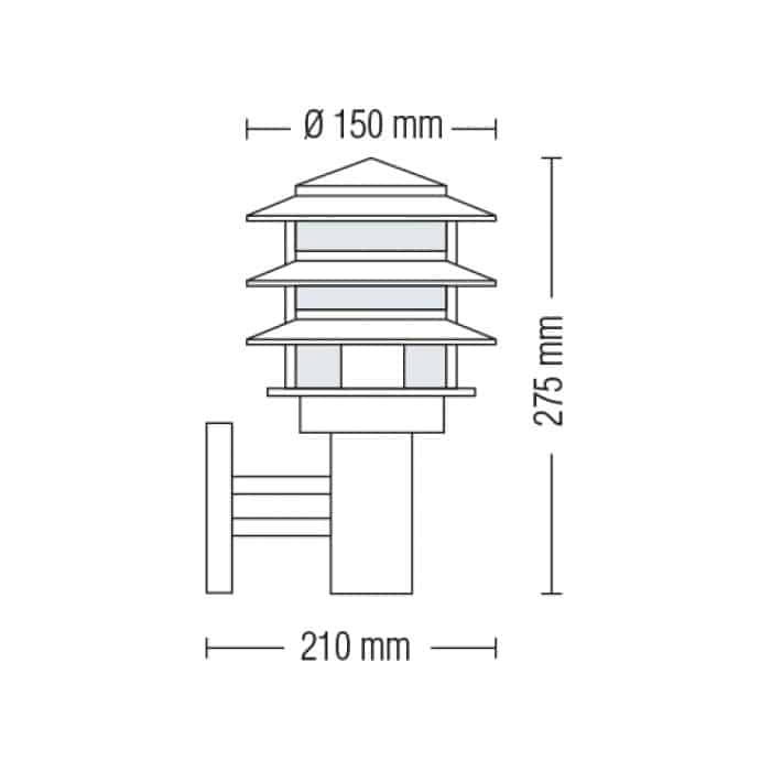 Світильник садово-парковий Horoz Electric KAYIN-2 (075-003-0002-010)