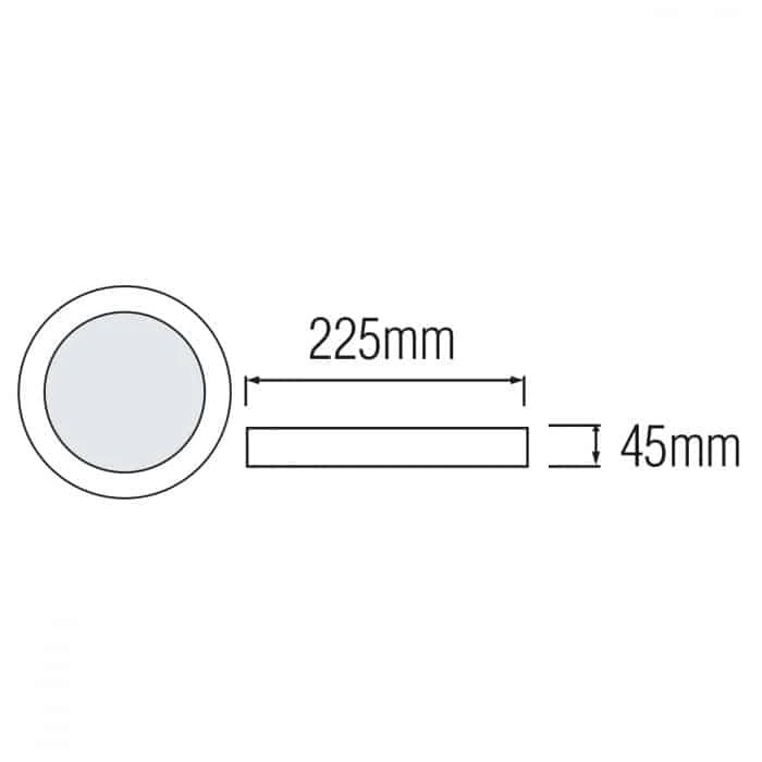   Horoz Electric CARLA-36 36W 6500K 3420Lm d-225xh45   (016-058-0036-020)