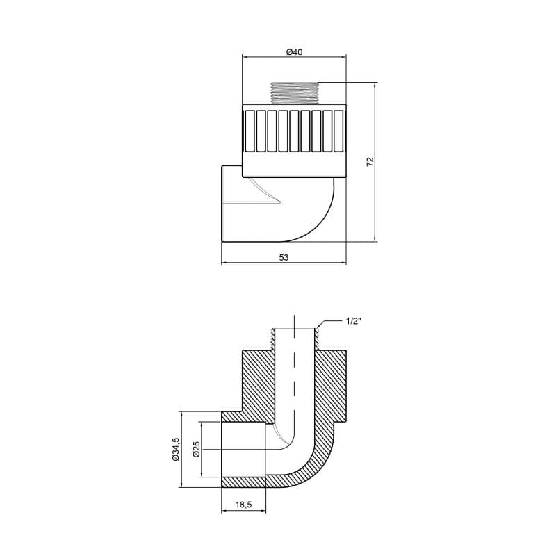  Alfa Plast PPR 251/2"  (APMTEX2512X)