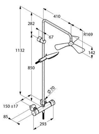   Kludi Dual Shower System Fizz (670950500)