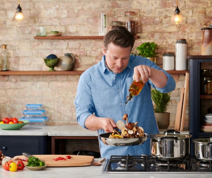 Пательня гриль Tefal Jamie Oliver Home Cook 26см (E3039075)