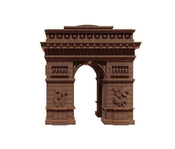 Фото картонный конструктор cartonic 3d puzzle arc de triomphe paris