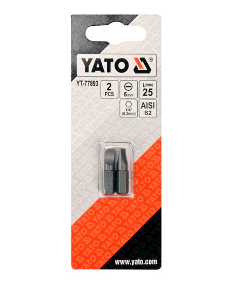   YATO SL6x25 HEX 1/4" 2 (YT-77893)