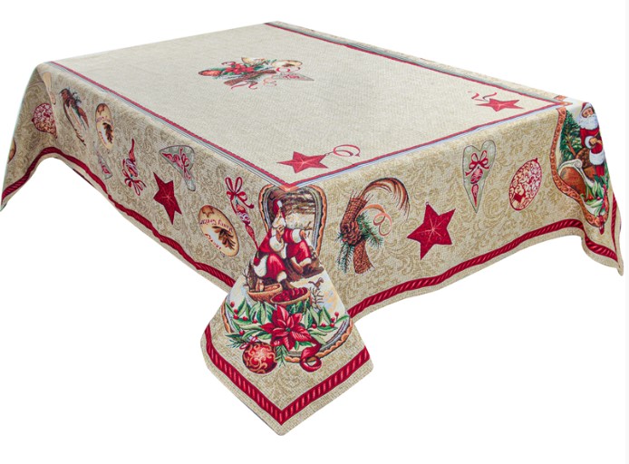 Фото скатерть lefard home textile santa claus 100x100см (732-184)