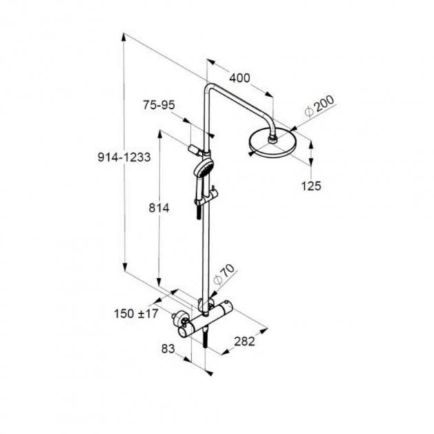 Душевая система Kludi Logo Dual Termo (680950500)