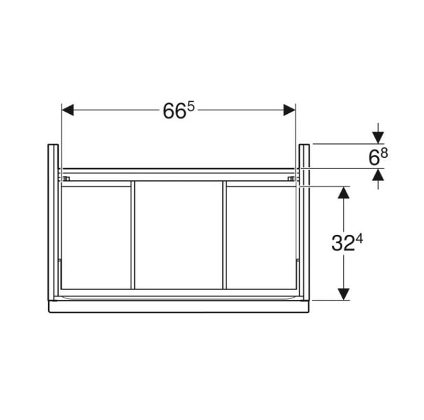 Тумба під раковину Geberit iCon 74x47,6x61,5см (502.304.01.3)