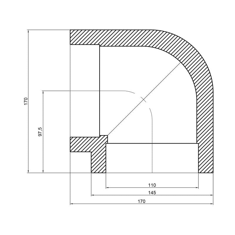 Уголок Thermo Alliance PPR 110мм 90° (DSE009)