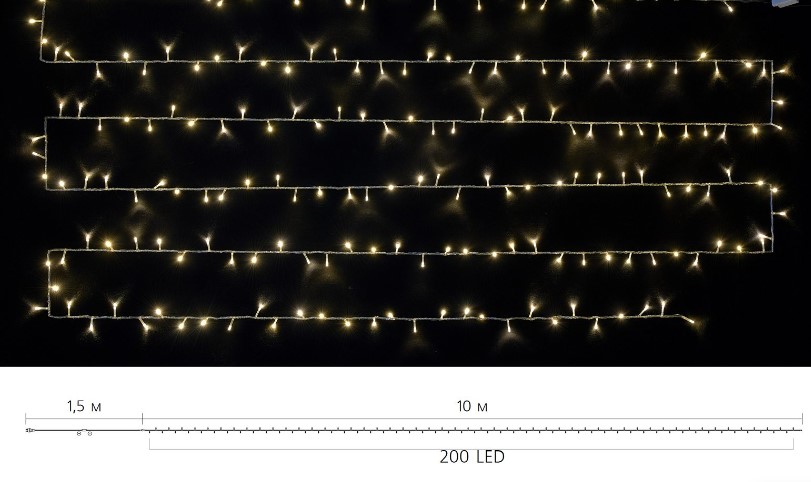 ó  Delux String C 200LED IP20   10 (90017981)