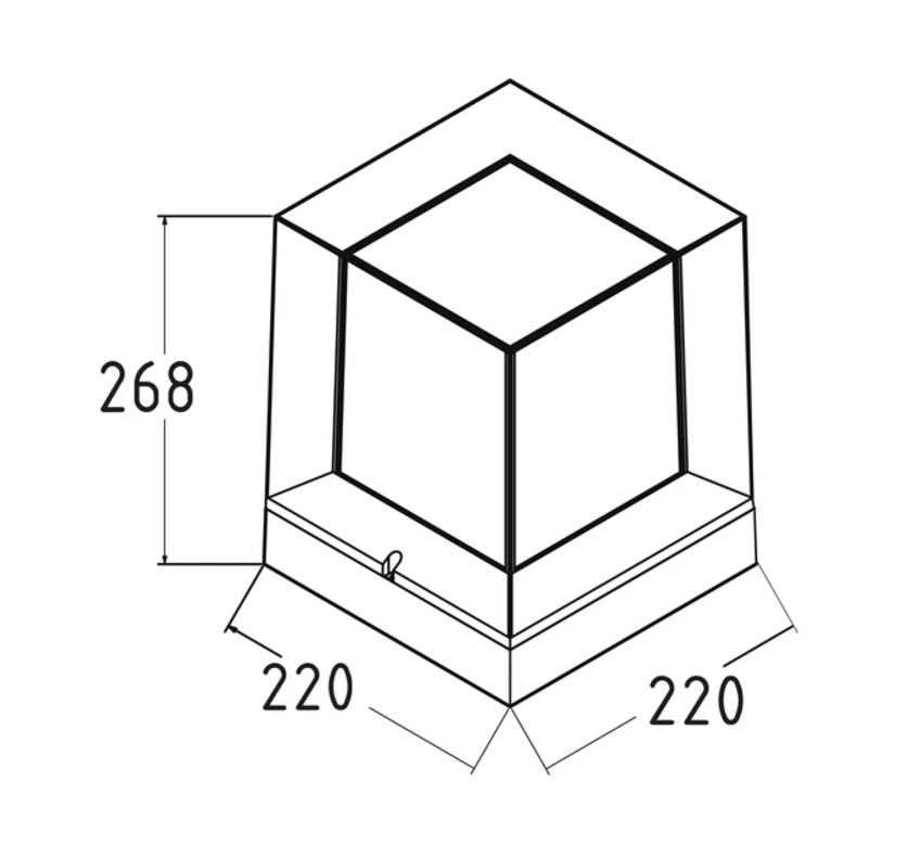 Світильник садово-парковий Horoz Electric PRIZMA (400-020-129)