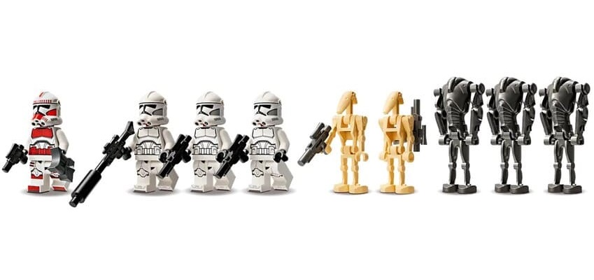 Конструктор Lego Star Wars Клони-піхотинці й Бойовий дроїд. Бойовий набір 215 деталей (75372)