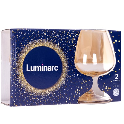 Фото набор бокалов для коньяка luminarc celeste golden honey 410мл 2 предмета (9308p)