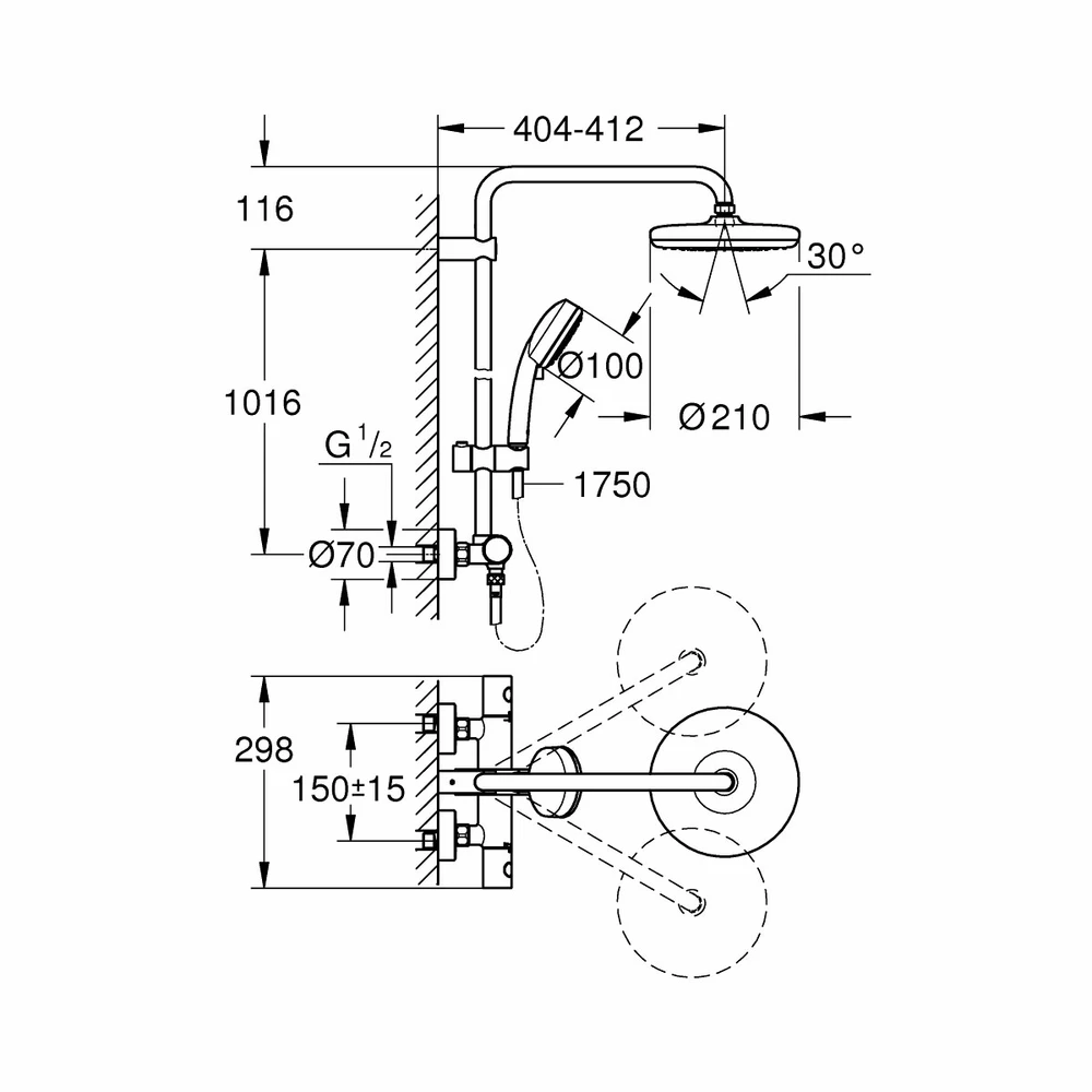   Grohe New Tempesta   (27922001)