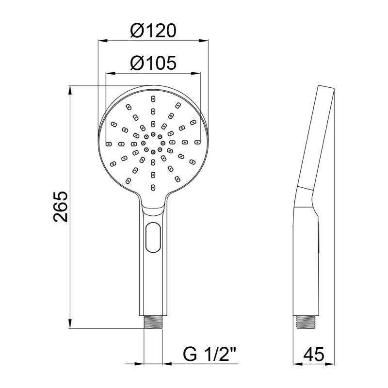 ˳   Qtap Rucni d120 (QTRUCA121O3PCC)