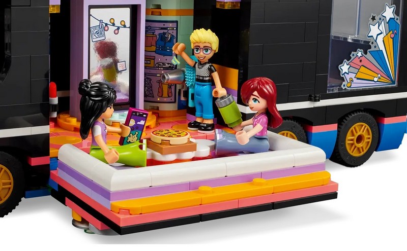 Конструктор Lego Friends Автобус для музичного туру попзірки 845 деталей (42619)