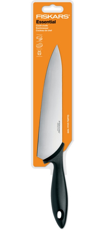 Ніж кухарський Fiskars Essential 210мм (1023775)