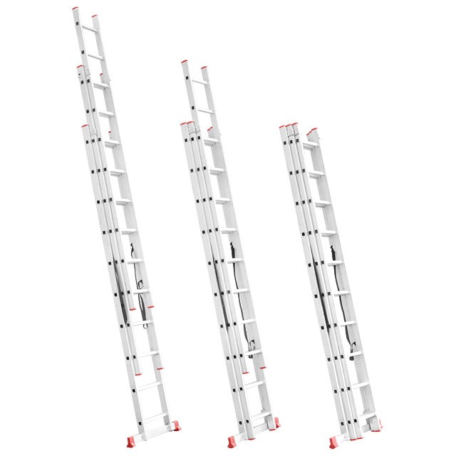 Лестница трехсекционная раскладная Intertool 3х10 (LT-0310)