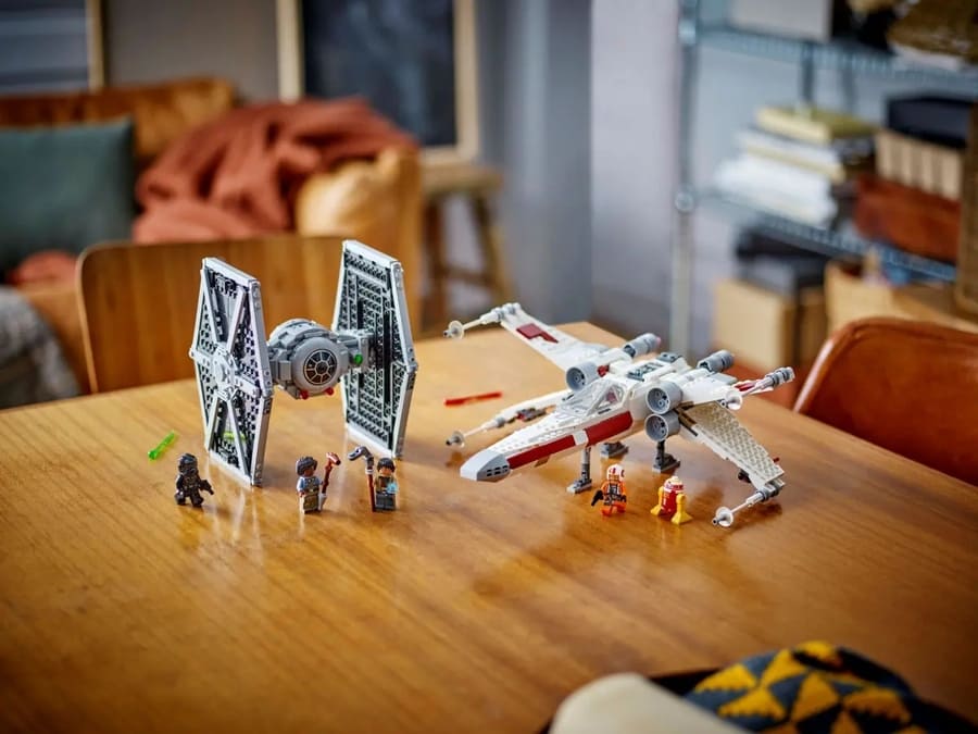 Конструктор Lego Star Wars Збірний пакет Винищувач TIE і Корабель X-wing 1063 деталі (75393)