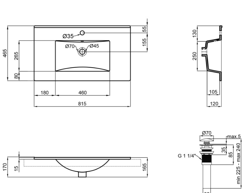  Qtap Albatross New    81x47x18 (QT0111750680W)