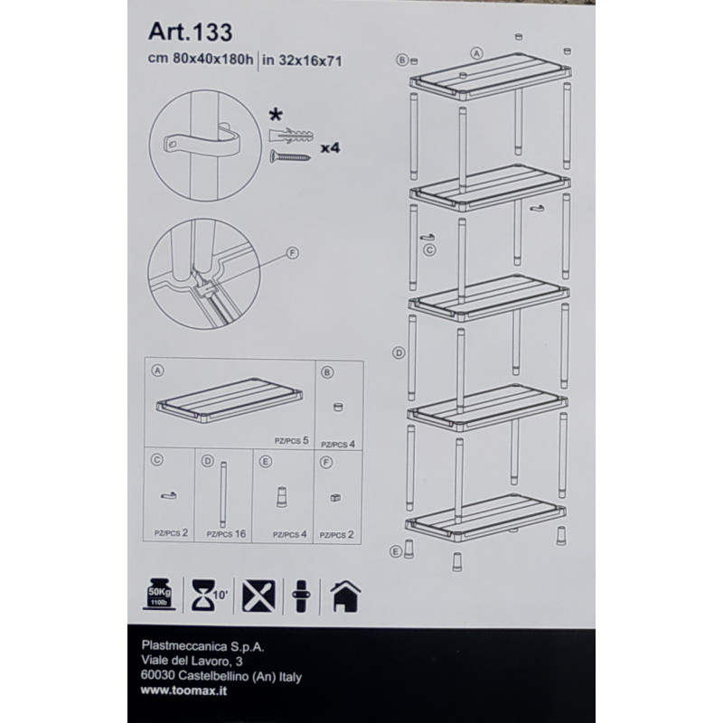  TOOMAX 80x40x180 (5141)