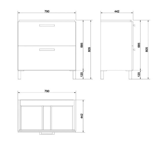    Cersanit 80x58,5 (UN509-003-DSM)