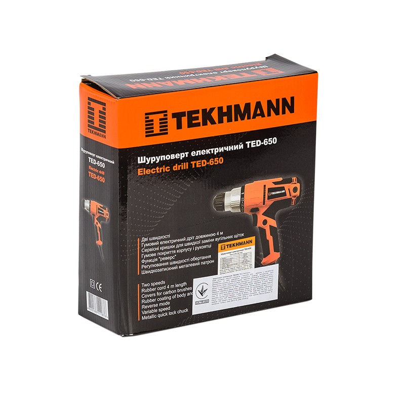 Шуруповерт електричний Tekhmann TED-650 (844128)