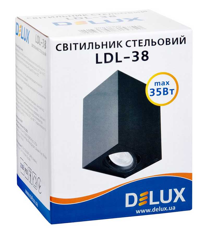 Фото потолочный светильник delux ldl-38 черный (90015915)